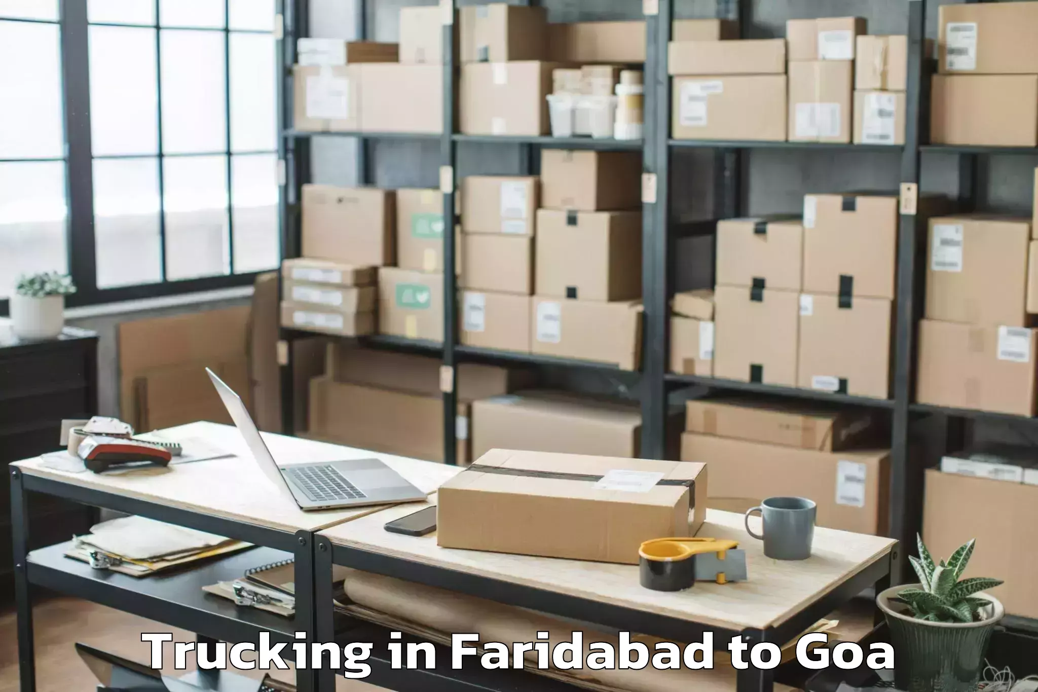 Expert Faridabad to Sanquelim Trucking